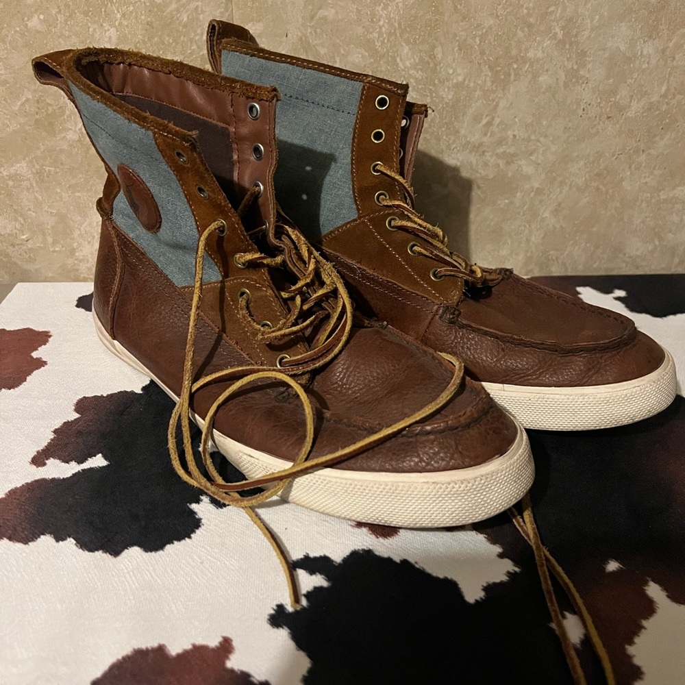 Polo Brown and Gray High-Tops